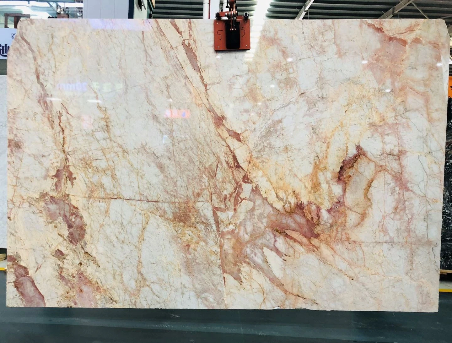 Calacatta Rosenoir marble slab
