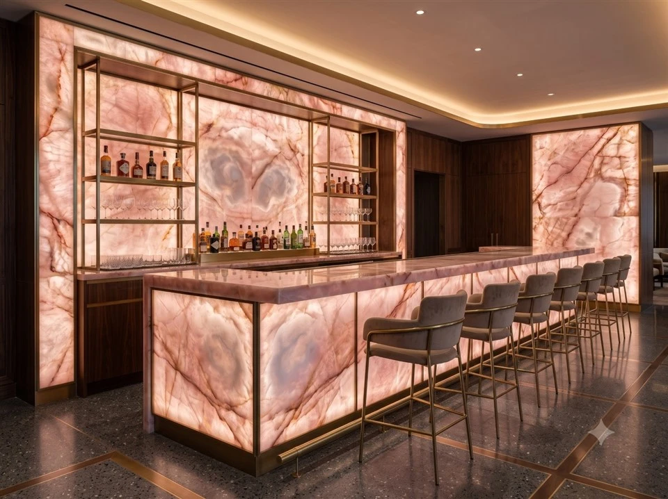 Cristallo Pink Quartzite Slab suppliers